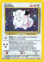 Pokemon,Base Set,Clefairy - 005/102,Holofoil,Holo Rare,Damaged