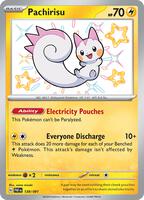 Pokemon,SV: Paldean Fates,Pachirisu - 138/091,Holofoil,Shiny Rare,Near Mint