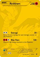 Pokemon,Legendary Treasures,Reshiram (114 Full Art Secret Rare) - 114/113,Holofoil,Secret Rare,Damaged