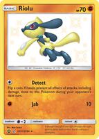Pokemon,Hidden Fates: Shiny Vault,Riolu - SV21/SV94,Holofoil,Shiny Holo Rare,Lightly Played