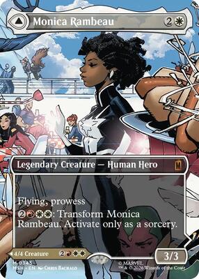 Magic: The Gathering,Marvel Super Heroes,Monica Rambeau (Borderless) (0345),Foil,Mythic,Near Mint