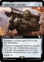Magic: The Gathering,Universes Beyond: Fallout,Nuka-Nuke Launcher (Extended Art) (Surge Foil) - 962,Foil,Rare,Lightly Played