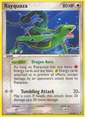 Pokemon,EX Deoxys,Rayquaza - 22/107,Normal,Rare,Lightly Played
