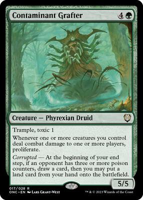 Magic: The Gathering,Commander: Phyrexia: All Will Be One,Contaminant Grafter - 17,Normal,Rare,Near Mint