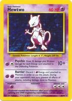 Pokemon,Base Set,Mewtwo - 010/102,Holofoil,Holo Rare,Damaged