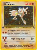 Pokemon,Fossil,Hitmonlee (7) - 07/62,Unlimited Holofoil,Holo Rare,Lightly Played