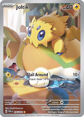 Pokemon,SV04: Paradox Rift,Joltik - 196/182,Holofoil,Illustration Rare,Lightly Played