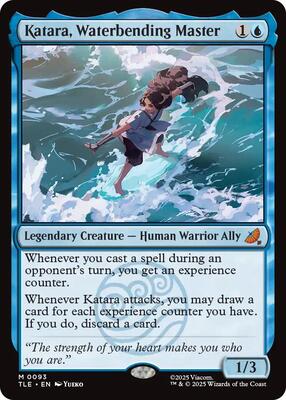 Magic: The Gathering,Avatar: The Last Airbender: Eternal-Legal,Katara, Waterbending Master - 93,Foil,Mythic,Near Mint