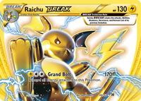 Pokemon,XY - BREAKthrough,Raichu BREAK - 50/162,Holofoil,Rare BREAK,Lightly Played