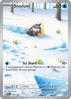Pokemon,SV04: Paradox Rift,Snorunt - 188/182,Holofoil,Illustration Rare,Near Mint