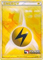 Pokemon,League & Championship Cards,Lightning Energy - 91/95 (Play! Pokemon) - 091/095,Holofoil,Promo,Heavily Played