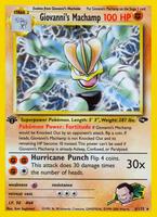 Pokemon,Gym Challenge,Giovanni's Machamp - 006/132,Unlimited Holofoil,Holo Rare,Moderately Played