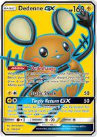 Pokemon,SM - Unbroken Bonds,Dedenne GX (Full Art) - 195/214,Holofoil,Ultra Rare,Near Mint