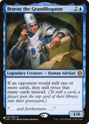 Magic: The Gathering,The List Reprints,Bruvac the Grandiloquent - 010/078,Normal,Mythic,Near Mint