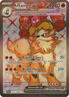 Pokemon,SV01: Scarlet & Violet Base Set,Arcanine ex - 224/198,Holofoil,Ultra Rare,Near Mint