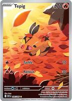 Pokemon,SV: White Flare,Tepig - 096/086,Holofoil,Illustration Rare,Near Mint