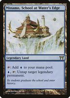 Magic: The Gathering,Champions of Kamigawa,Minamo, School at Water's Edge - 279,Normal,Rare,Moderately Played