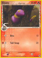 Pokémon,EX Dragon Frontiers,Ekans (Delta Species) - 47/101,Reverse Holofoil,Common,Moderately Played