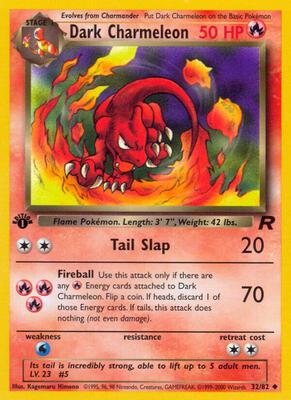 Pokemon,Team Rocket,Dark Charmeleon - 32/82,Unlimited,Uncommon,Moderately Played