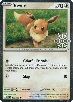 Pokemon,Miscellaneous Cards & Products,Eevee (Holiday Calendar) - 133/165,Holofoil,Common,Lightly Played