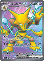 Pokémon,SV: Scarlet & Violet 151,Alakazam ex - 188/165,Holofoil,Ultra Rare,Lightly Played