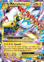 Pokémon,XY - Ancient Origins,M Ampharos EX - 28/98,Holofoil,Ultra Rare,Heavily Played