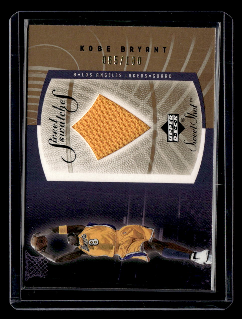 Upper Deck 2002-03 Upper Deck Sweet Shot,2002-03 Upper Deck Sweet Shot,Kobe Bryant - KB-S,Sweet Swatches Gold