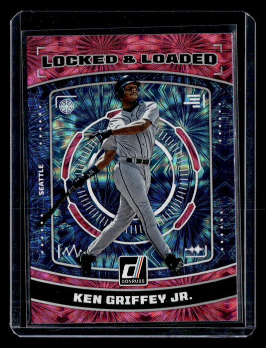 Donruss 2023 Donruss,2023 Donruss,Ken Griffey Jr. - LL1,Locked & Loaded Pink Fireworks