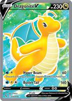 Pokemon,Pokemon GO,Dragonite V (Full Art) - 076/078,Holofoil,Ultra Rare,Near Mint