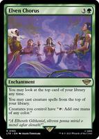 Magic: The Gathering,Universes Beyond: The Lord of the Rings: Tales of Middle-earth,Elven Chorus - 160,Normal,Rare,Near Mint