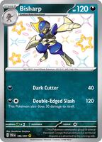 Pokemon,SV: Paldean Fates,Bisharp - 186/091,Holofoil,Shiny Rare,Near Mint