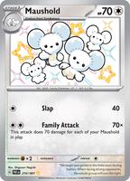 Pokemon,SV: Paldean Fates,Maushold - 210/091,Holofoil,Shiny Rare,Near Mint