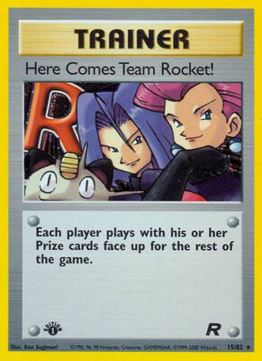 Pokemon,Team Rocket,Here Comes Team Rocket! (15) - 15/82,Unlimited Holofoil,Holo Rare,Moderately Played