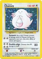 Pokemon,Base Set,Chansey - 003/102,Holofoil,Holo Rare,Moderately Played