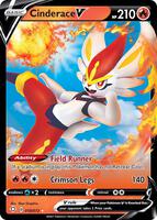 Pokemon,Shining Fates,Cinderace V - 018/072,Holofoil,Ultra Rare,Near Mint