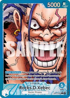 One Piece Card Game,The World's Strongest Warriors,Rocks.D.Xebec (039) (Alternate Art) - OP17-039,Foil,Leader,Near Mint