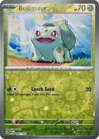 Pokemon,Miscellaneous Cards & Products,Bulbasaur - 001/165 (Reverse Cosmos Holo) (Costco Exclusive),Holofoil,Common,Near Mint