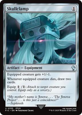 Magic: The Gathering,Commander: FINAL FANTASY,Skullclamp - 355,Normal,Uncommon,Near Mint