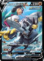 Pokemon,SWSH09: Brilliant Stars Trainer Gallery,Rapid Strike Urshifu V - TG20/TG30,Holofoil,Ultra Rare,Near Mint