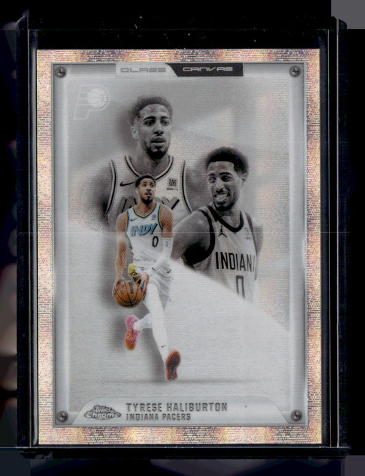 Topps 2025-26 Topps Chrome Update,2025-26 Topps Chrome Update,Tyrese Haliburton - GC-3,Glass Canvas