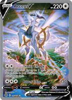 Pokemon,SWSH09: Brilliant Stars,Arceus V (Alternate Full Art) - 166/172,Holofoil,Ultra Rare,Near Mint