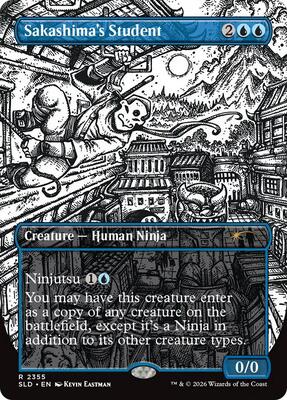 Magic: The Gathering,Secret Lair Drop Series,Sakashima's Student (2355),Foil,Rare,Near Mint