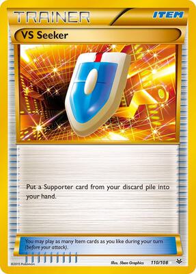 Pokemon,XY - Roaring Skies,VS Seeker - 110/108,Holofoil,Secret Rare,Heavily Played