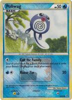 Pokemon,League & Championship Cards,Poliwag - 58/95 (League Promo) - 058/095,Reverse Holofoil,Promo,Heavily Played