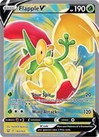 Pokemon,SWSH05: Battle Styles,Flapple V (Full Art) - 143/163,Holofoil,Ultra Rare,Near Mint