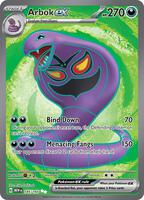 Pokemon,SV: Scarlet & Violet 151,Arbok ex - 185/165,Holofoil,Ultra Rare,Near Mint