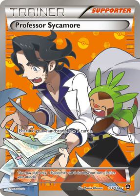 Pokemon,XY - Steam Siege,Professor Sycamore - 114/114,Holofoil,Ultra Rare,Near Mint