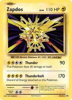 Pokemon,XY - Evolutions,Zapdos - 42/108,Holofoil,Holo Rare,Near Mint