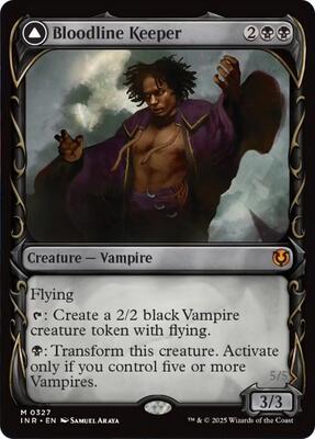 Magic: The Gathering,Innistrad Remastered,Bloodline Keeper (Showcase) - 327,Normal,Mythic,Near Mint
