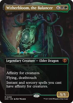 Magic: The Gathering,Secrets of Strixhaven,Witherbloom, the Balancer (Borderless) - 288,Normal,Mythic,Near Mint